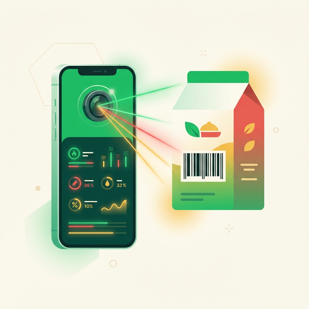 Scan barcode to track calories